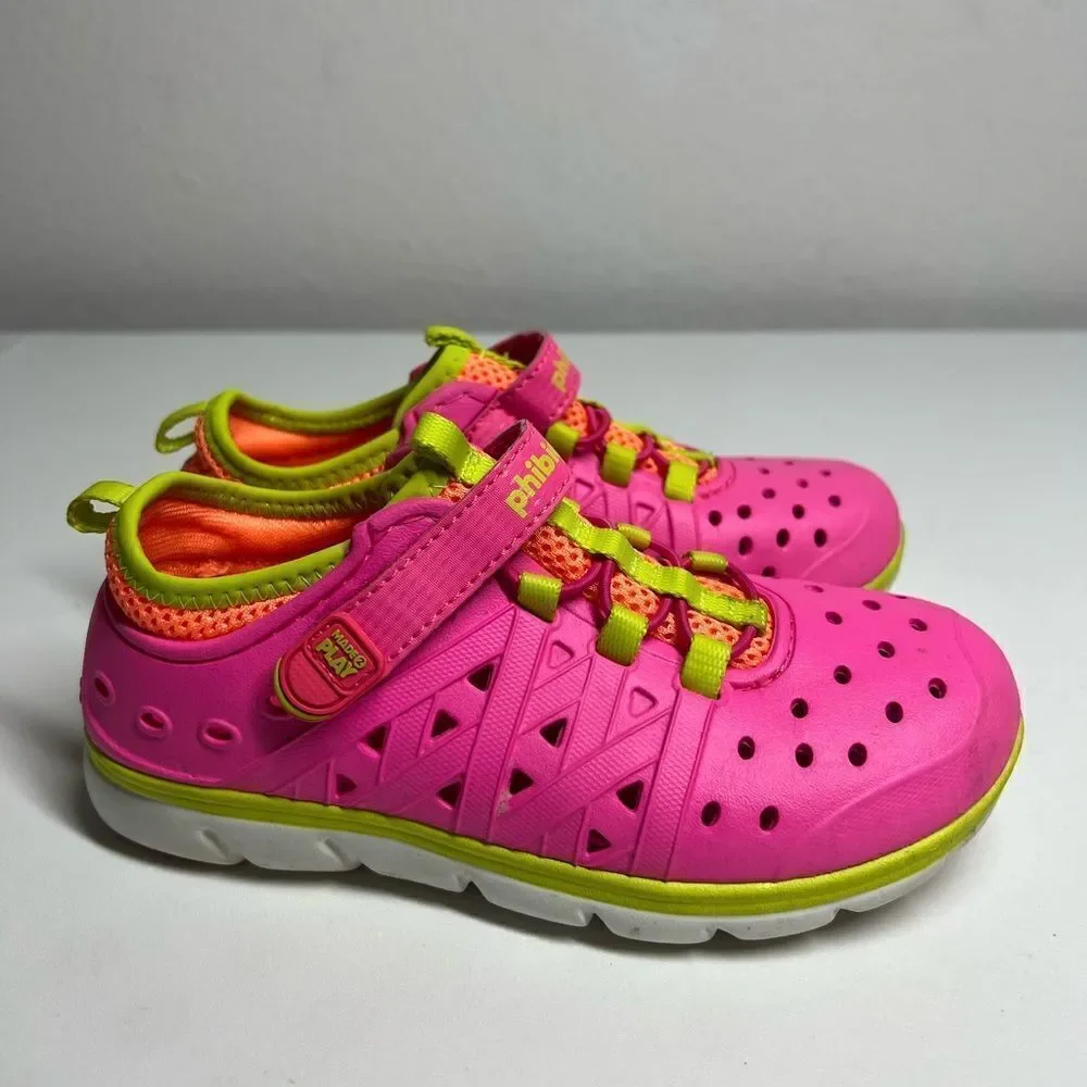 Stride Rite Made 2 Play Pink Phibian Sneaker Sandals Size 12 Water shoes